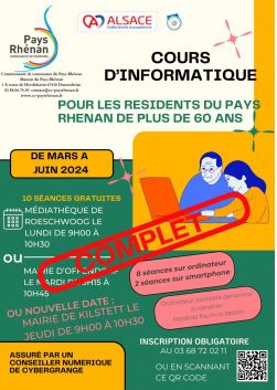 Atelier informatique séniors 2024 COMPLET Atelier informatique séniors 2024 COMPLET