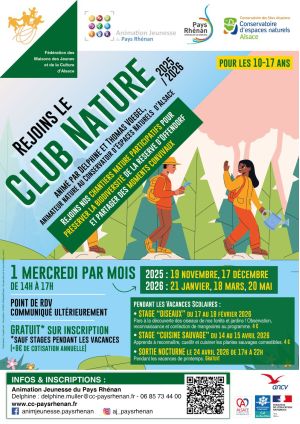 Ateliers Club Nature 2025-26 Ateliers Club Nature 2025-26